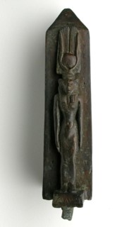 Statuette of the Goddess Uto, Late Period, Dynasty 26 (664–525 BC), Egyptian, Egypt, Bronze, 20 × 7