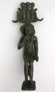 Statuette of the God Horus as a Child (Harpokrates), Late Period–early Ptolemaic Period (7th–1st