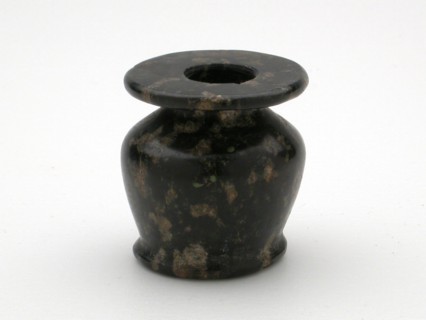 Kohl Jar, New Kingdom, Dynasty 18 (about 1550–1069 BC), Egyptian, Egypt, Stone, 5.1 × 4.8 × 4.8 cm