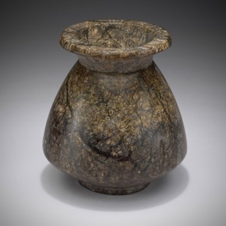 Ointment Vessel with Lid, New Kingdom, Dynasty 18 (about 1570–1293 BC), Egyptian, Egypt, Egyptian