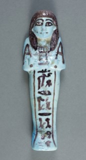Shabti, Third Intermediate Period, Dynasty 21 (about 1069–945 BC), Egyptian, Egypt, Faience, 15.5 ×