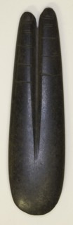 Amulet of Two Fingers, Late Period, Dynasty 26–30 (664–332 BC), Egyptian, Egypt, Hematite, 9.9 × 2