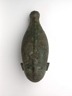 Head of the God Osiris, Third Intermediate Period (about 1069–664 BC), Egyptian, Egypt, Bronze, 15