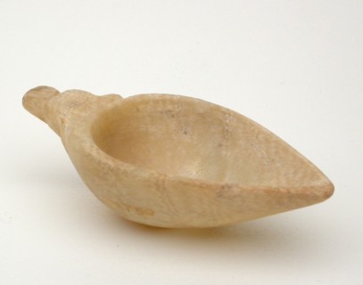 Dish, Third Intermediate Period, Dynasty 21–25 (?) (about 1069–664 BC), Egyptian, Egypt, Calcite, 2