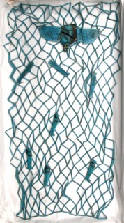 Mummy Net with Amulets, Third Intermediate Period, Dynasty 23–25 (818–656 BC), Egyptian, Egypt,