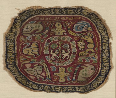 Roundel, Roman period (30 B.C.– 641 A.D.)/Arab period (641–969), 7th century, Coptic, Egypt, Egypt,