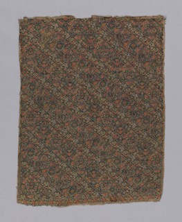 Fragment (Dress Fabric), 18th century, Iran (Persia), Iran, 75.8 x 57.7 cm (29 7/8 x 22 3/4 in.)