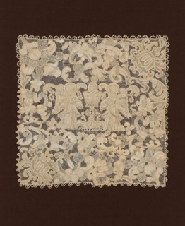 Chalice Cover, 1650/1700, Europe, Europe, Linen, needle lace with woven tapes, 37 × 37 cm (14 1/2 ×