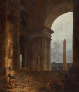 The Obelisk, 1787/88, Hubert Robert, French, 1733-1808, France, Oil on canvas, 255.6 × 223.5 cm