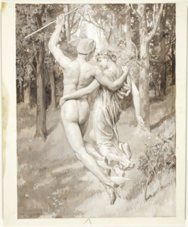 Into the Green Recessed Woods They Flew, 1885, Will Hicock Low, American, 1853-1932, United States,