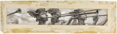 Deafening the Swallows’ Twitter, Came a Thrill of Trumpets, 1885, Will Hicock Low, American,