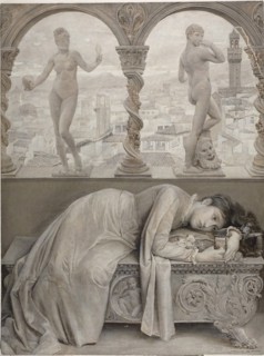 Ode on Melancholy, 1887, Will Hicock Low, American, 1853-1932, United States, Oil on canvas, 606 x