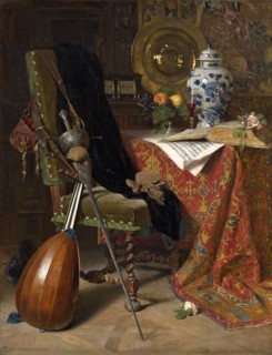 Seventeenth-Century Interior, 1877, Charles Gifford Dyer, American, 1846–1912, Munich, Oil on