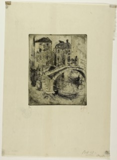 Venetian Canal and Bridges, 1886, Robert Frederick Blum, American, 1857-1903, United States,