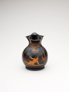 Chous (Toy Pitcher), 430/410 BC, Greek, Athens, Athens, terracotta, decorated in the red-figure