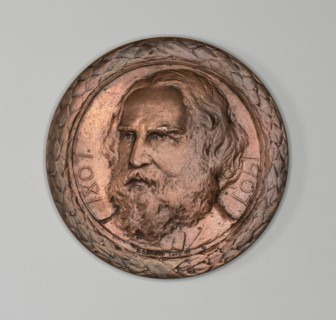 Medal commemorating Henry Wadsworth Longfellow, c. 1882, Bela Lyon Pratt, American, 1867–1917,