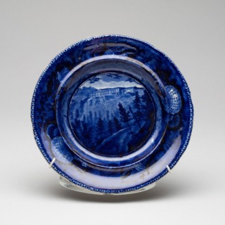Plate, c. 1825, English for the American market, Staffordshire, England, Staffordshire,