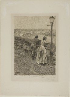 Fisherman at Saint Ives, 1891, Anders Zorn, Swedish, 1860-1920, Sweden, Etching on ivory laid