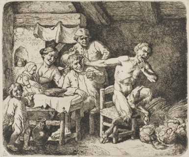 The Satyr in Peasant’s House, 1764, Christian Wilhelm Ernst Dietrich, German, 1712-1774, Germany,