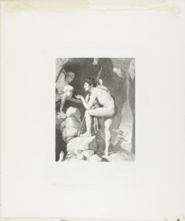 Oedipus and the Sphinx, 1867, Claude Ferdinand Gaillard (French, 1834-1887), after