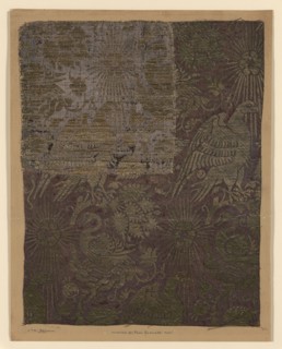 Fragment Supplemented with Drawing, 14th century and 19th century, Drawing by Paul Schultze, Italy,