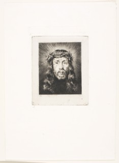 The Face of Christ, 1849, Charles Meryon (French, 1821-1868), after a minature by Elise Brurère