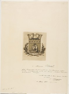 Arms Symbolical of the City of Paris, 1854, Charles Meryon, French, 1821-1868, France, Etching in