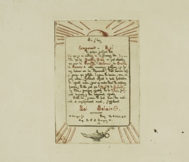 Solar Law, 1855, Charles Meryon, French, 1821-1868, France, Etching, from two plates, one printed