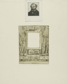 Design for a Frame for the Portrait of Armand Guéraud, 1862, Charles Meryon (French, 1821-1868),
