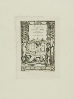 Frontispiece for the Catalogue of the Work of Thomas De Leu, 1866, Charles Meryon (French,