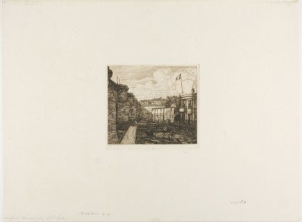 Chevrier’s Cold Bath Establishment, Paris, 1864, Charles Meryon, French, 1821-1868, France, Etching
