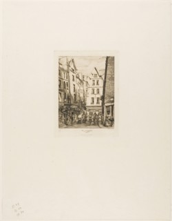 Rue Pirouette aux Halles, Paris, 1860, Charles Meryon (French, 1821-1868), printed by Auguste