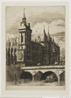 The Clock Tower, Paris, 1852, Charles Meryon, French, 1821-1868, France, Etching and engraving in
