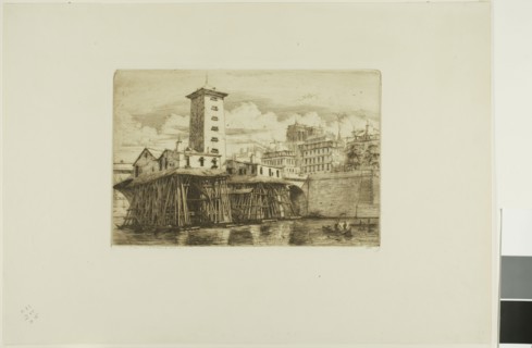 La Pompe Notre-Dame, Paris, 1852, Charles Meryon, French, 1821-1868, France, Etching with drypoint