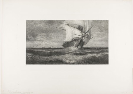 The Phantom Ship, c. 1870, Théophile Narcisse Chauvel (French, 1831-1910), after Charles Meryon