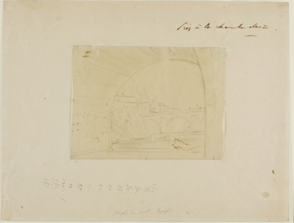 Study for an arch of Pont Notre-Dame, Paris, 1853, Charles Meryon, French, 1821-1868, France,