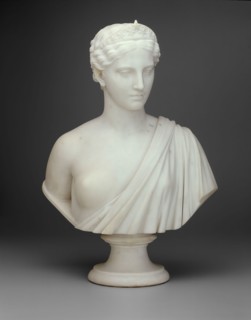 America, 1850/54, Hiram Powers, American, 1805–1873, Italy, Marble, H.: 73.7 cm (29 in.)