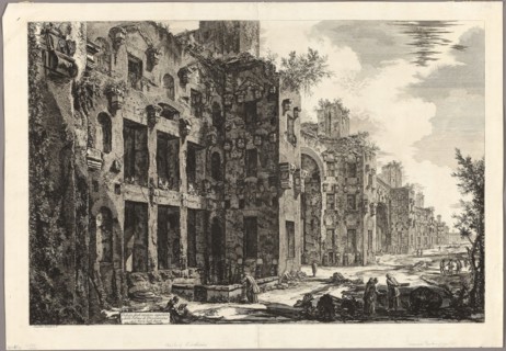 View of Visible Remains of the Baths of Diocletian at S. Maria degli Angeli, from Views of Rome,