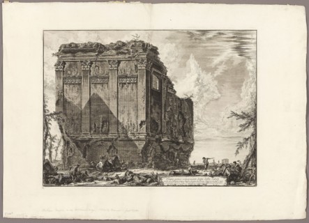 Ancient temple commonly called the Temple of Health on the Via d’Albano five miles outside Rome,