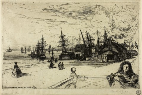 Yacht Tavern, Erith, 1865, Francis Seymour Haden, English, 1818-1910, England, Etching from a zinc
