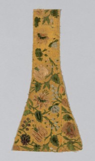 Fragment, 1650/1700, Italy, Cisele voided cloth velvet, 43 x 21.3 cm (16 15/16 x 8 3/8 in.)