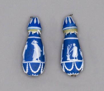 Ear Drops, Late 18th century, Wedgwood Manufactory, England, founded 1759, Burslem, Stoneware