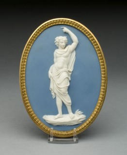Plaque with Bacchus, 1769/80, Wedgwood Manufactory, England, founded 1759, Burslem, Stoneware
