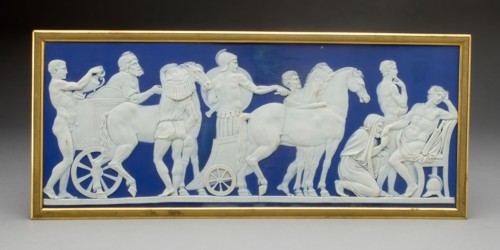 Plaque with Priam and Achilles, c. 1790, Wedgwood Manufactory, England, founded 1759, Burslem,
