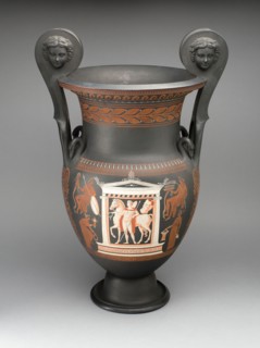 Vase, 1850/75, Wedgwood Manufactory, England, founded 1759, Burslem, Stoneware (basaltware) with