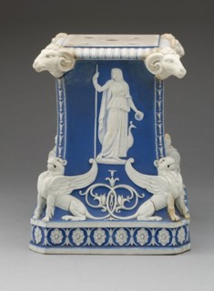 Pedestal, c. 1785, Wedgwood Manufactory, England, founded 1759, Burslem, Stoneware (jasperware), 22
