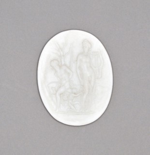 Medallion with Apollo and Marsyas, Late 18th century, Wedgwood Manufactory, England, founded 1759,