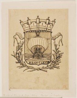 It Rocks but is Not Sunk, 1854, Charles Meryon, French, 1821-1868, France, Pen and brown ink on tan