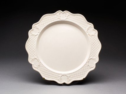 Plate, 1750/59, England, Staffordshire, Staffordshire, Salt-glazed stoneware, Diam. 26.7 cm (10 1/2