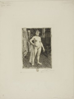 Venus de la Villette, 1893, Anders Zorn, Swedish, 1860-1920, Sweden, Etching on ivory laid paper,